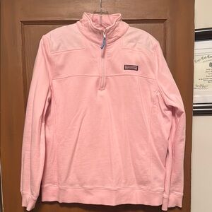 Pink Quarter-Zip Pullover